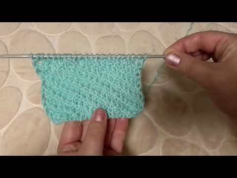Видео: Узор спицами. Косая резинка