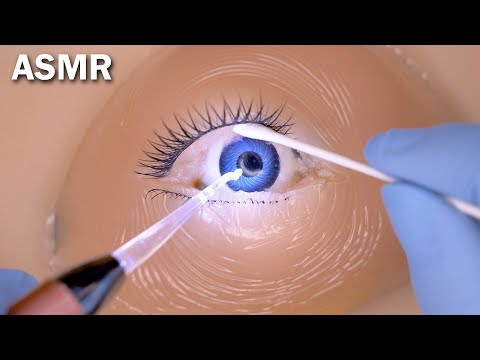 Видео: [ASMR] Удовлетворительно! Промывание глаз после снятия контактных линз (ACMP, Rheum, No Talking)