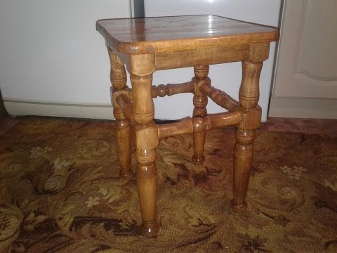 Видео: Делаем, точим красивые точеные табуретки Ч.1