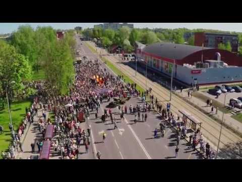 Видео: 09.05.2015, Даугавпилс, День победы.