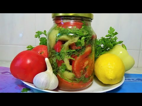 Видео: Холодная Закуска из Помидор и Перца Бистро Обалденно Вкусно