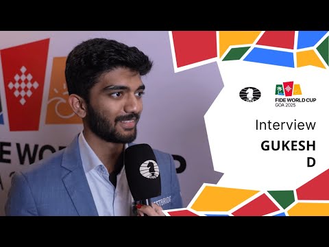 Видео: Интервью с 🇮🇳 Гукешем Д. | Партия 2 | Раунд 2 | Кубок мира ФИДЕ 2025