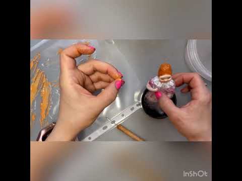 Видео: МК Высокая причёска для ватной игрушки