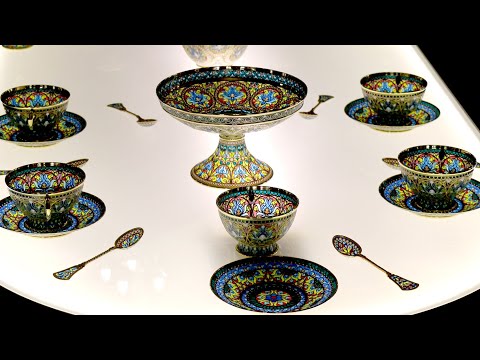 Видео: Витражная эмаль на выставке «Искусство роскоши»