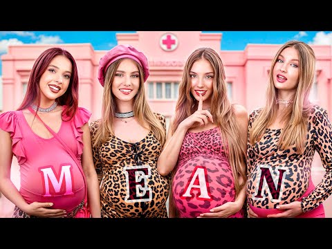 Видео: Mean Girls в Больнице! Челлендж Беременных с Mean Мамами