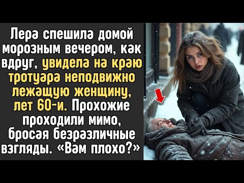 Видео: Лера увидела на краю тротуара неподвижно лежащую женщину, лет 60-и. Прохожие безразлично проходили