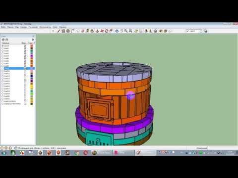 Видео: Печь круглая винтообразная
