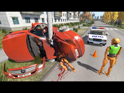 Видео: НАКРУТИЛО НА СТОЛБ! СПАСАТЬ УЖЕ БЫЛО НЕКОГО | BeamNG.drive