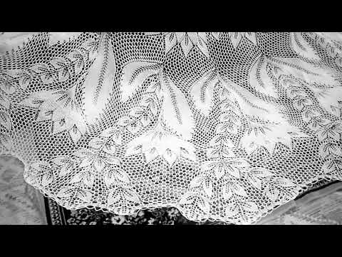 Видео: Большая скатерть вязанна