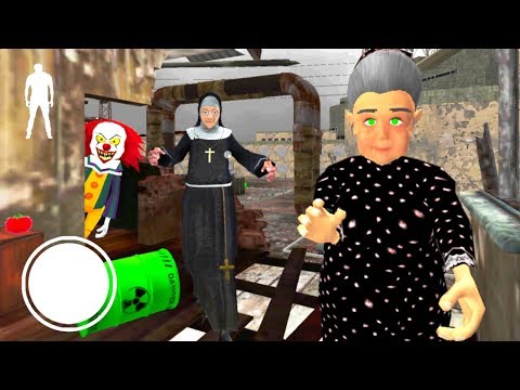 Видео: КЛОУН МОНАХИНЯ И БАБКА ГРЕННИ СОСЕД - Clown Neighbor Gang Granny