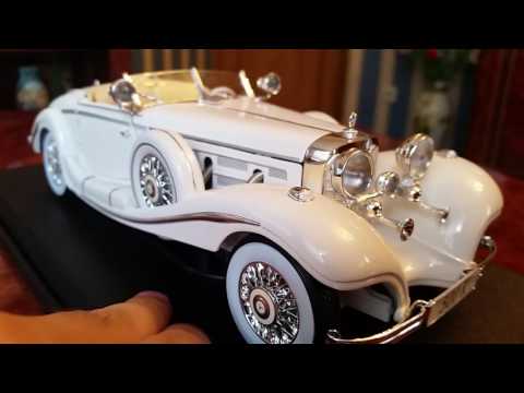 Видео: Maisto 1:18 Mercedes-Benz 500 K обзор модели