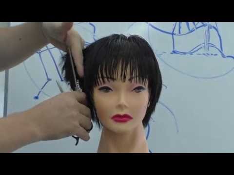 Видео: Короткая стрижка. Советы начинающим мастерам. Как делать чёлку при больших залысинах.