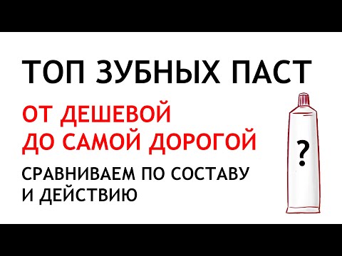 Видео: Зубные пасты от дешевой до самой дорогой