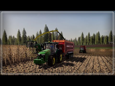 Видео: Farming Simulator 19 (CoursePlay)Заготовка сечки на Биогаз.