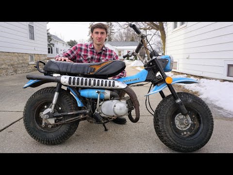 Видео: Заброшенный мотоцикл Suzuki Rv90 простоял много лет. Заведется ли он?