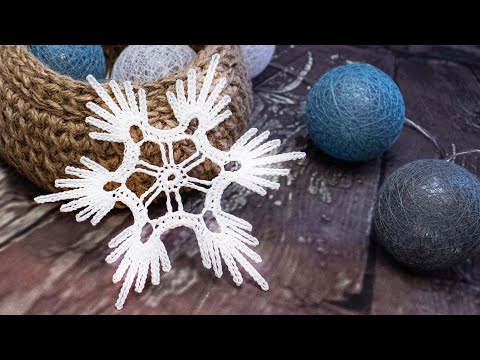 Видео: ЭФФЕКТНАЯ СНЕЖИНКА КРЮЧКОМ, КРАСИВАЯ И ПРОСТАЯ СХЕМА ВЯЗАНИЯ / Crochet SNOWFLAKE/ МК для начинающих