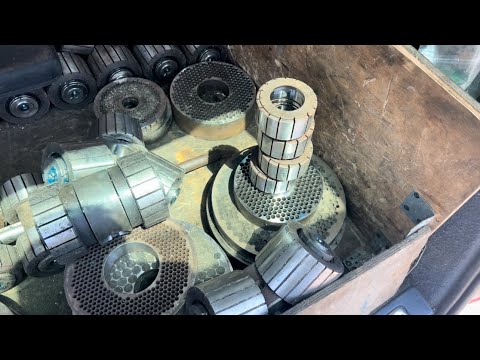Видео: Отправка Расходных И Запасных Частей Для Пресс Гранулятора Комбикорма Матрицы Ролики Твердая Гранула