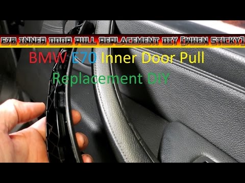 Видео: Самостоятельная замена залипшей внутренней ручки двери на BMW X5 E70