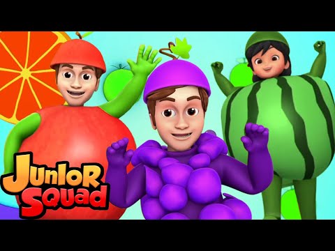 Видео: фрукты песня | стихи для малышей | потешки | Junior Squad Russia | мультфильмы