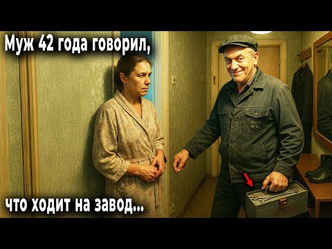 Видео: Жена 42 года думала, что муж работает на заводе  После его похорон пришла премия, и она узнала