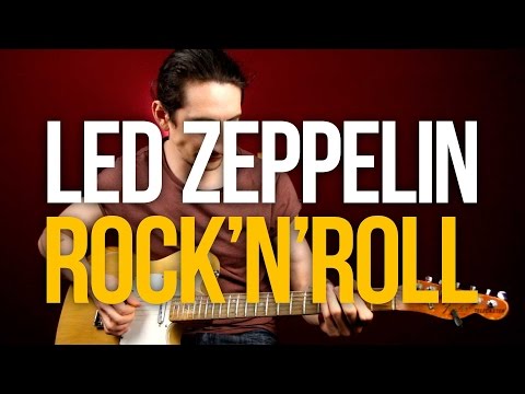 Видео: Как играть на гитаре Led Zeppelin Rock'n'Roll - Уроки игры на гитаре Первый Лад