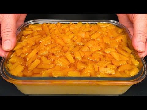 Видео: Только молоко и персики! Самый вкусный итальянский десерт за 10 минут! без выпечки!