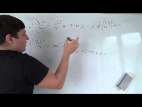 Видео: Сложное тригонометрическое уравнения Алгебра 10 класс