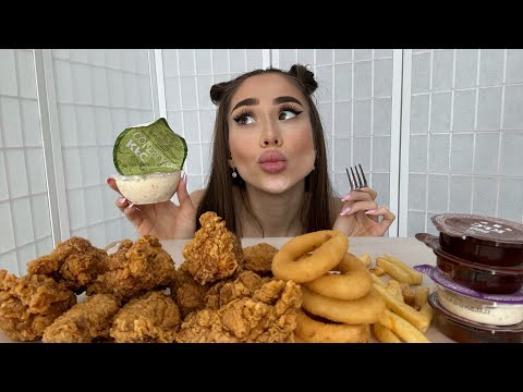 Видео: Мукбанг/Многоо КУРИНЫХ КРЫЛЬЕВ🐔🍗🍟/История подписчицы⭐️