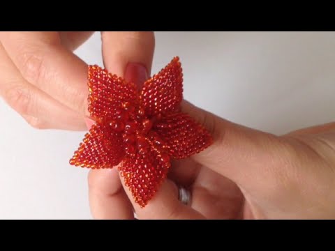 Видео: БРОШь ЦВЕТОК |ДЛЯ РЕЗИНОЧКИ |МК. Tutorial: Beaded brooch. Часть 2/2