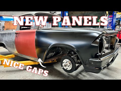 Видео: Снятие шкур и зазоров с новых дверей и ограждений | Holden EH Ute