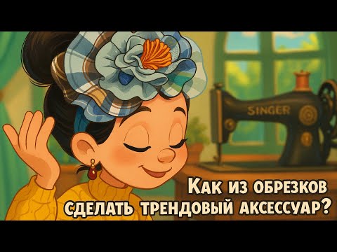 Видео: Обруч из обрезков ткани. Из мусора — в тренд! ♻️ Быстро, красиво, без выкройки