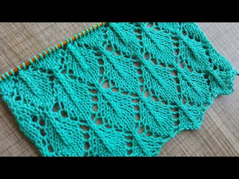 Видео: Узор Для Вязания Листьев