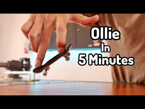 Видео: Как сделать олли на фингерборде за 5 минут и 34 секунды
