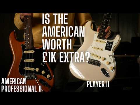 Видео: Fender Player II Strat против American Professional II Strat — я ожидал большой разницы...