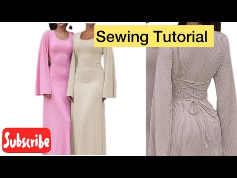 Видео: Как раскроить и сшить это стильное платье А-силуэта | Зауженная талия | Пошаговое руководство для...