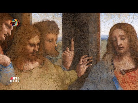 Видео: Леонардо да Винчи. Тайная вечеря.