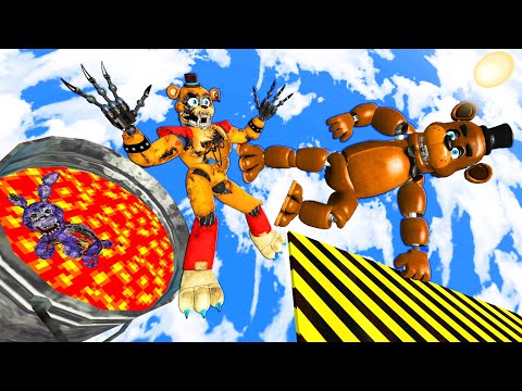 Видео: Five Nights at Freddy's Security Breach и FNAF: AR - Animatronics Ragdoll Falls [GMOD]