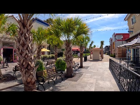 Видео: Прогулка по Бродвею в Myrtle Beach. Накормили и птиц и рыб.   Пляж на закате.