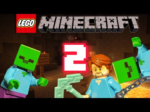 Видео: Лего Майнкрафт анимация | Часть 2 (Побег)