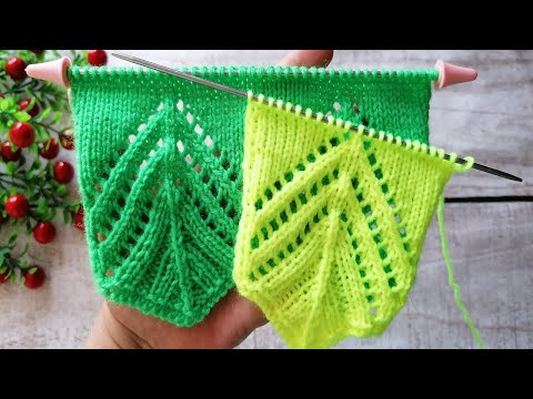 Видео: Очень красивая ажурная кайма спицами для начала изделия