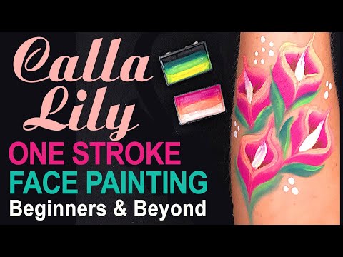Видео: Краска для лица «Калла Лили» Как нанести краску на лицо «Калла Лили»