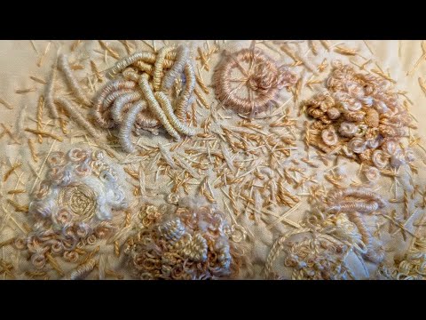 Видео: Учебное пособие по инкрустированной вышивке для любителей текстур