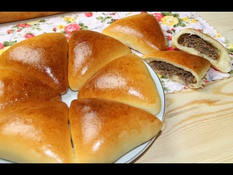 Видео: ПИРОЖКИ с Мясом и Тыквой в Духовке! Очень сочная Начинка! Идеальное Дрожжевое Тесто!