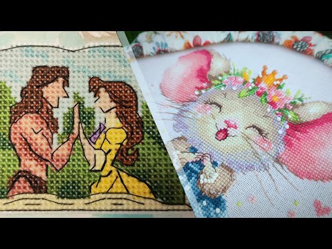 Видео: Акварельно - рукодельный дневник / Вышивка / Вязоблок126