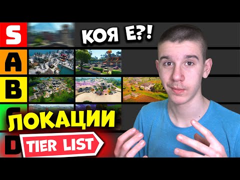 Видео: ОЦЕНЯВАМ ВСИЧКИ ЛОКАЦИИ НА FORTNITE?! (TIER LIST)