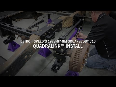 Видео: Установка GM Squarebody C10 1973–87 гг. — QUADRALink — Detroit Speed
