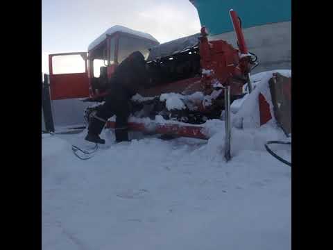 Видео: Запуск ДТ75 в мороз -34