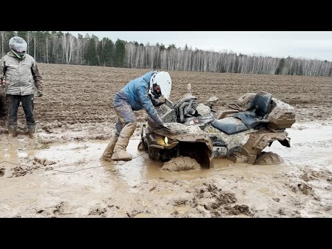 Видео: ОЧЕНЬ МНОГО ГРЯЗИ. Минус несколько колес у квадроциклов.