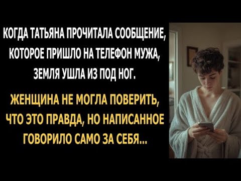 Видео: Когда Татьяна прочитала сообщение, которое пришло на телефон мужа, земля ушла из под ног