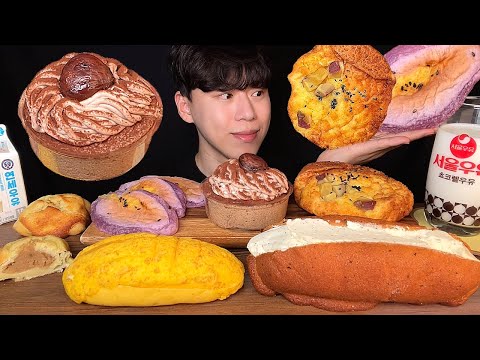 Видео: SUB) Корейское шоу Tous les jours поедания хлеба и тортов Starbucks│korean bread, cake mukbang asmr